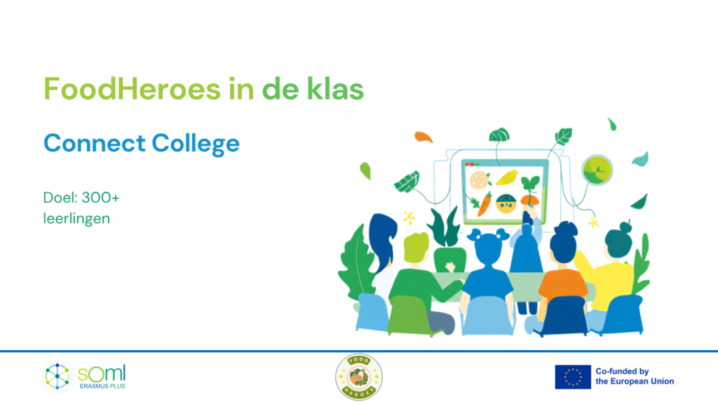 FoodHeroes in de klas op Connect College - doel 300+ leerlingen (Erasmus+ SOML)